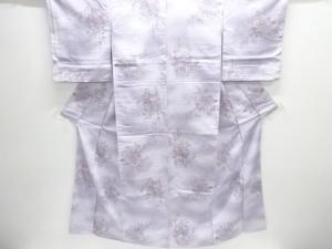 未使用品　草花に琴模様小紋着物